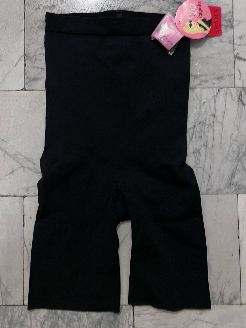 SPANX Kids Black High-Waist Shaping Shorts - Youth
